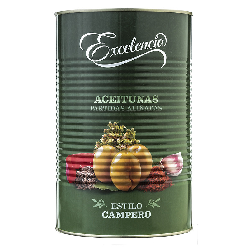 ACEITUNAS V. PARTIDAS ALIÑADAS ESTILO CAMPERO LATA 3/5Kg